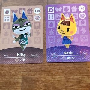 Kitty and Katie amiibo cards